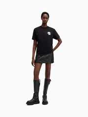 AllSaints Black Spray 100% Organic Cotton T-Shirt - Image 3 of 6