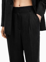 AllSaints Black Averie Ten Trousers - Image 3 of 9