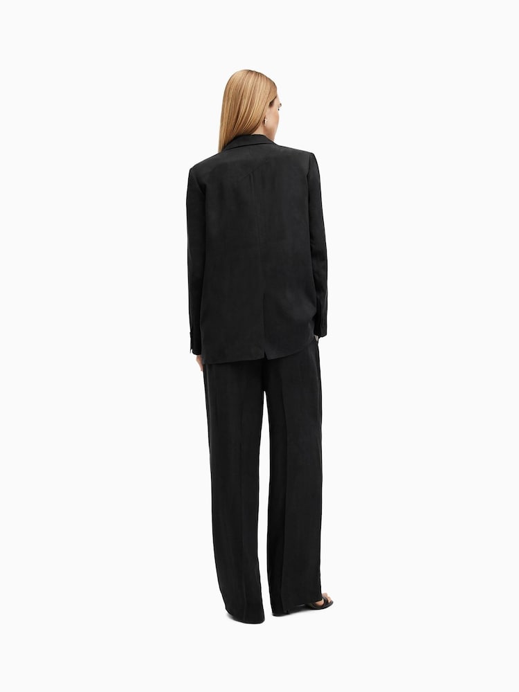 AllSaints Black Averie Ten Trousers - Image 8 of 9