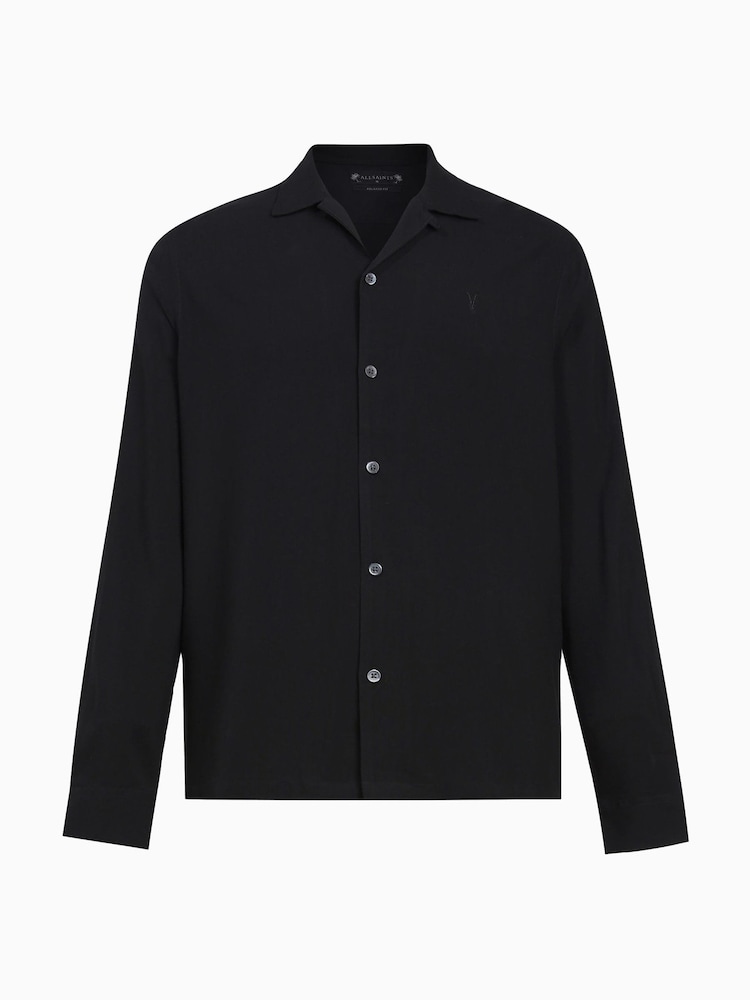AllSaints Black Venice Long Sleeves T-Shirt - Image 5 of 5