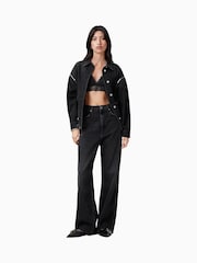 AllSaints Black Erity Lace Bralette - Image 5 of 8