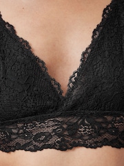 AllSaints Black Erity Lace Bralette - Image 6 of 8