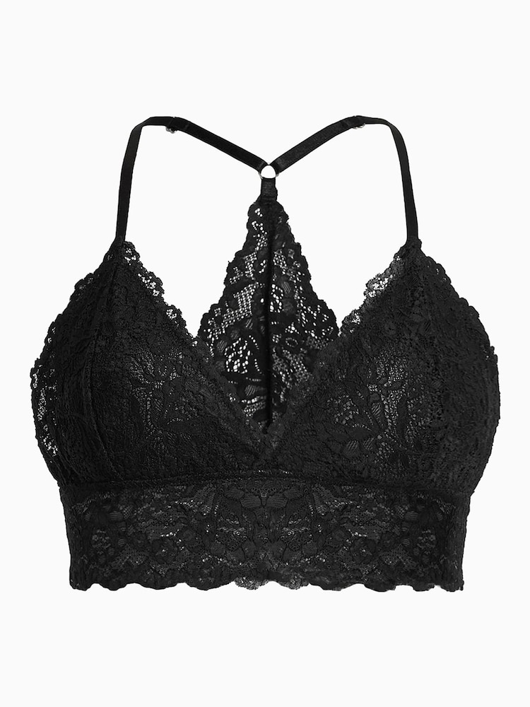 AllSaints Black Erity Lace Bralette - Image 8 of 8 AllSaints Black Erity Lace Bralette - Image 8 of 8