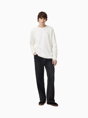 AllSaints White Rowe Crew 100% Organic Cotton T-Shirt - Image 2 of 6