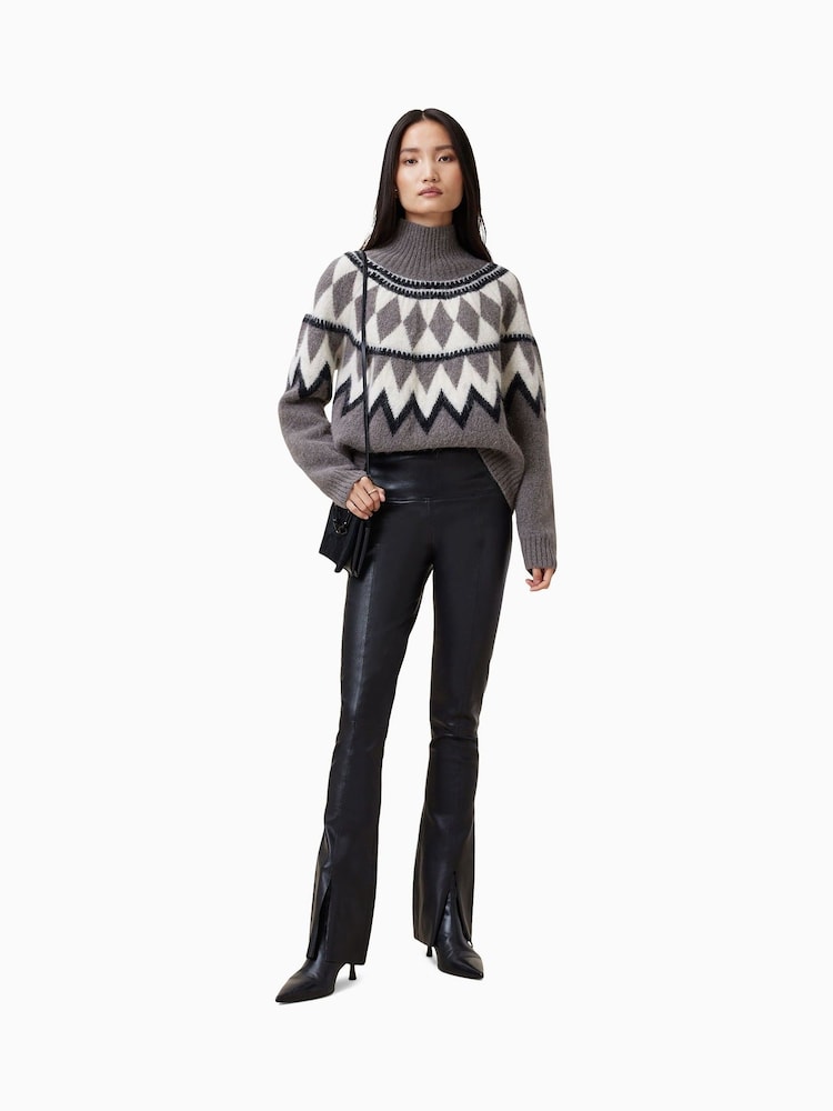 AllSaints Grey Tara Jumper - Image 2 of 6