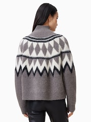 AllSaints Grey Tara Jumper - Image 4 of 6