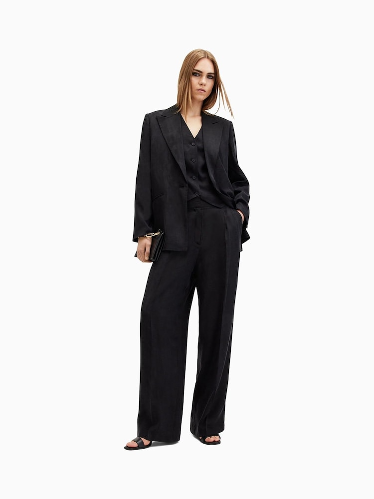 AllSaints Black Averie Ten Waistcoat - Image 2 of 7
