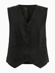 AllSaints Black Averie Ten Waistcoat - Image 7 of 7