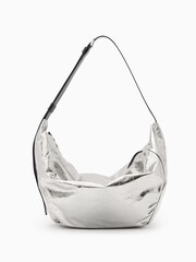 AllSaints Grey Oversized Madea Bag - Image 1 of 6
