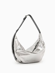 AllSaints Grey Oversized Madea Bag - Image 2 of 6