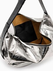 AllSaints Grey Oversized Madea Bag - Image 5 of 6