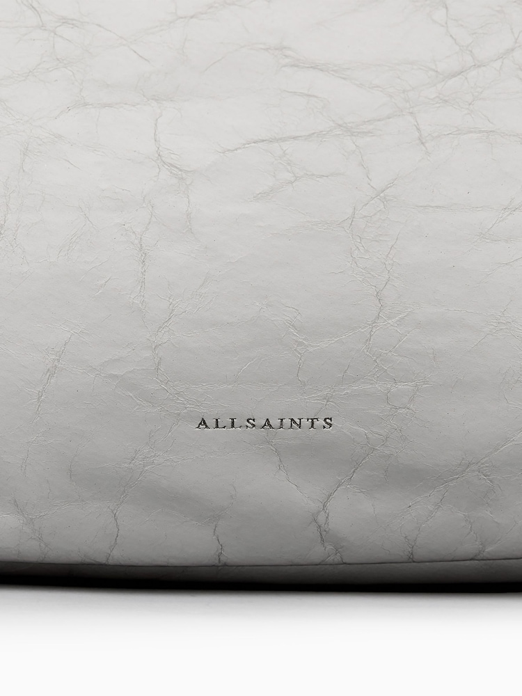 AllSaints Grey Oversized Madea Bag - Image 6 of 6