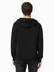 Allsaints Black 100% Cotton Brace Hoodie - Image 6 of 7