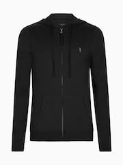 Allsaints Black 100% Cotton Brace Hoodie - Image 7 of 7