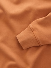Ochre Orange Crew Sweatshirt Heavyweight Garment Washed - Image 7 of 7