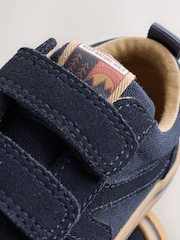 Blue Navy Standard Fit (F) Touch Fastening Skate Trainers - Image 5 of 6