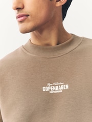 Neutral Cotton Rich Crew Graphic Sweatshirt - Image 4 of 8