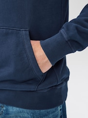 Navy Blue Heavyweight Washed Hoodie - Image 5 of 5