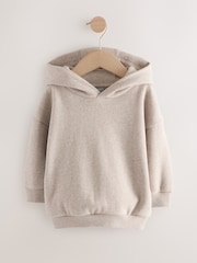 Oatmeal Marl Long Sleeve Soft Touch Hoodie (3mths-7yrs) - Image 1 of 5