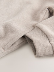Oatmeal Marl Long Sleeve Soft Touch Hoodie (3mths-7yrs) - Image 5 of 5