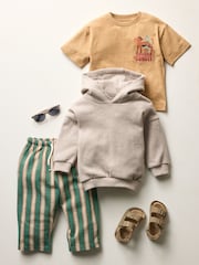 Oatmeal Marl Soft Touch Hoodie (3mths-7yrs) - Image 7 of 7