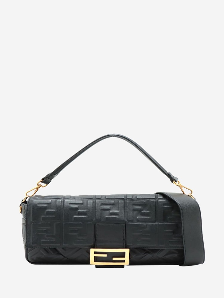 Fendi Nappa Leather Bag With Motif - Image 1 of 9