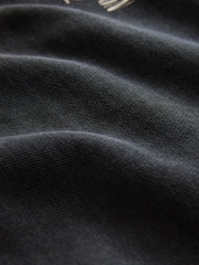 Slate Grey Garment Dye Guns N Roses Licence Graphic Back Print Crew Sweatshirt - Image 8 of 8