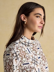 Joules Claudia Cream Boyfriend Shirt - Image 4 of 8