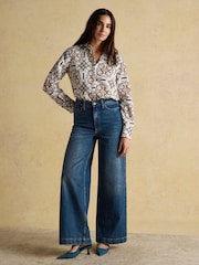 Joules Claudia Cream Boyfriend Shirt - Image 6 of 8