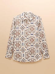 Joules Claudia Cream Boyfriend Shirt - Image 8 of 8
