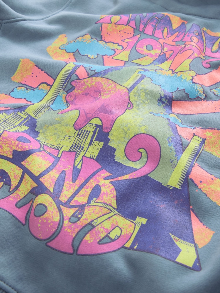 Blue Pink Floyd License Graphic Hoodie - Image 11 of 11