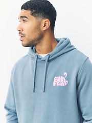 Blue Pink Floyd License Graphic Hoodie - Image 5 of 11