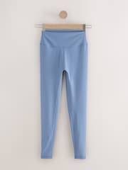 self. Blue High Waist Leggings - Image 5 of 7