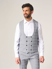 Grijs - Dubbele knoop - Skopes scoop Anello gilet met dubbele rij knopen - Image 1 of 5