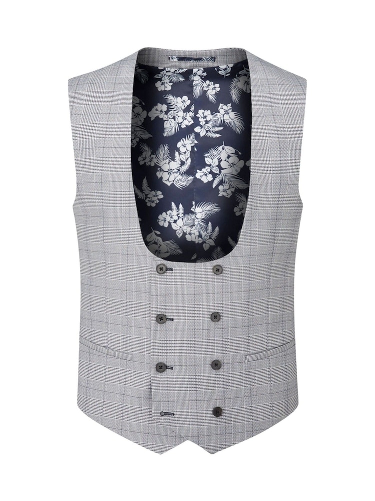 Grijs - Dubbele knoop - Skopes scoop Anello gilet met dubbele rij knopen - Image 4 of 5