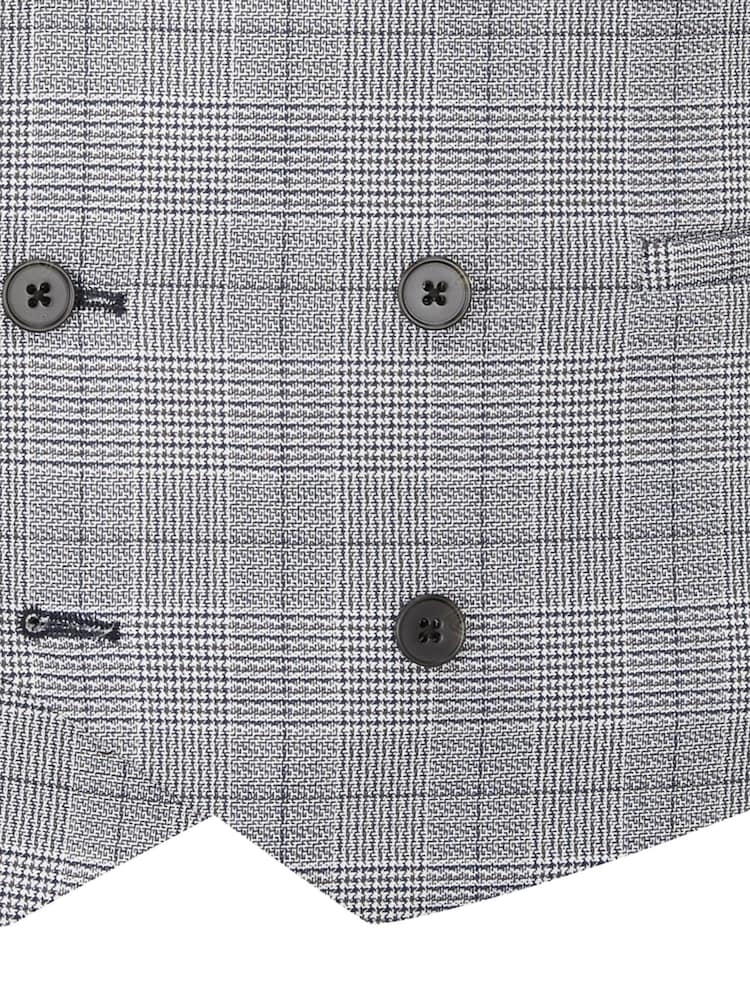 Grijs - Dubbele knoop - Skopes scoop Anello gilet met dubbele rij knopen - Image 5 of 5