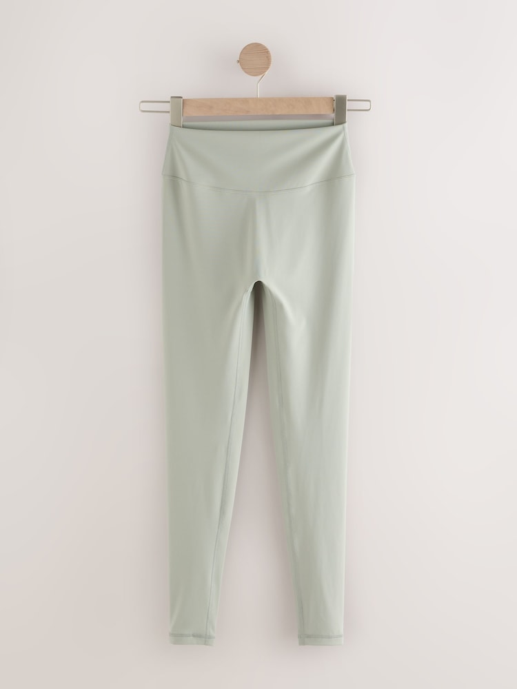 self. Sage Green High Waist Leggings - Image 1 of 3