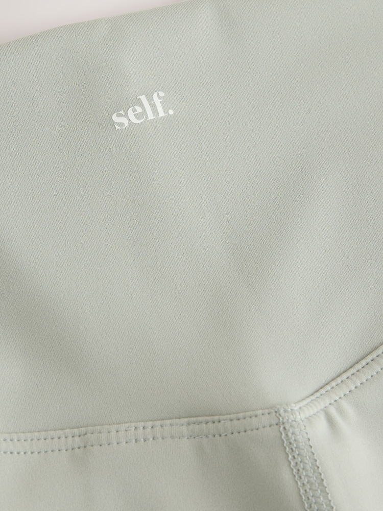 self. Sage Green High Waist Leggings - Image 3 of 3