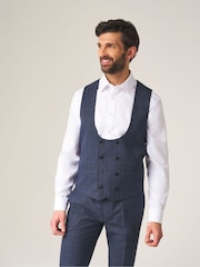 Azul - Doble botonadura - Skopes Double Breasted Scoop Anello Suit Waistcoat - Imagen 1 de 4