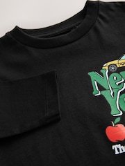 Black NYC Back Print Long Sleeve T-Shirt (3mths-7yrs) - Image 4 of 4