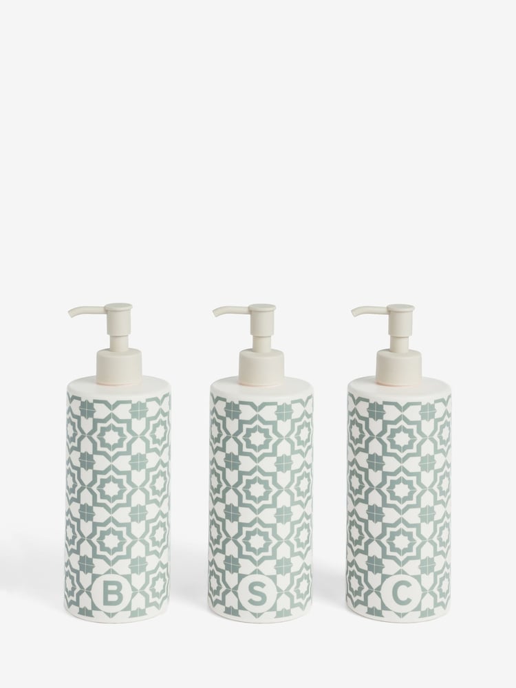Set of 3 Tile Geo Reusable Dispenser Bottles - Imagen 1 de 1 Set of 3 Tile Geo Reusable Dispenser Bottles - Imagen 1 de 1