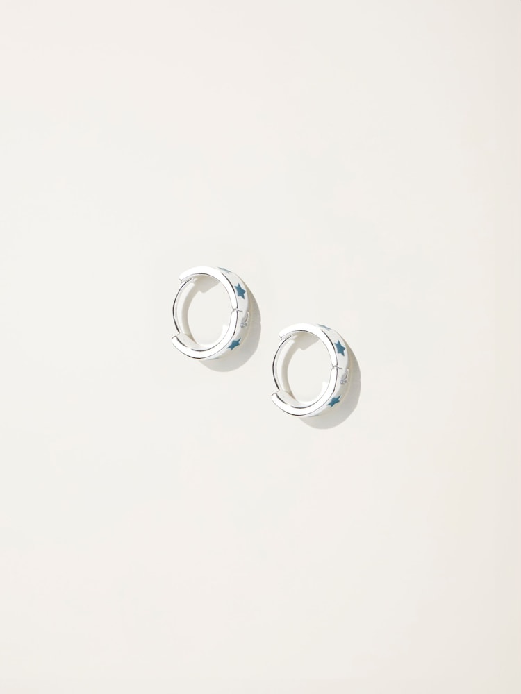 FatFace Teal Blue Enamel Star Stud Earrings - Image 1 of 2 FatFace Teal Blue Enamel Star Stud Earrings - Image 1 of 2