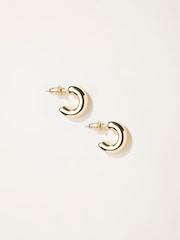 FatFace Gold Tone Chunky Huggie Earrings - Image 1 of 2