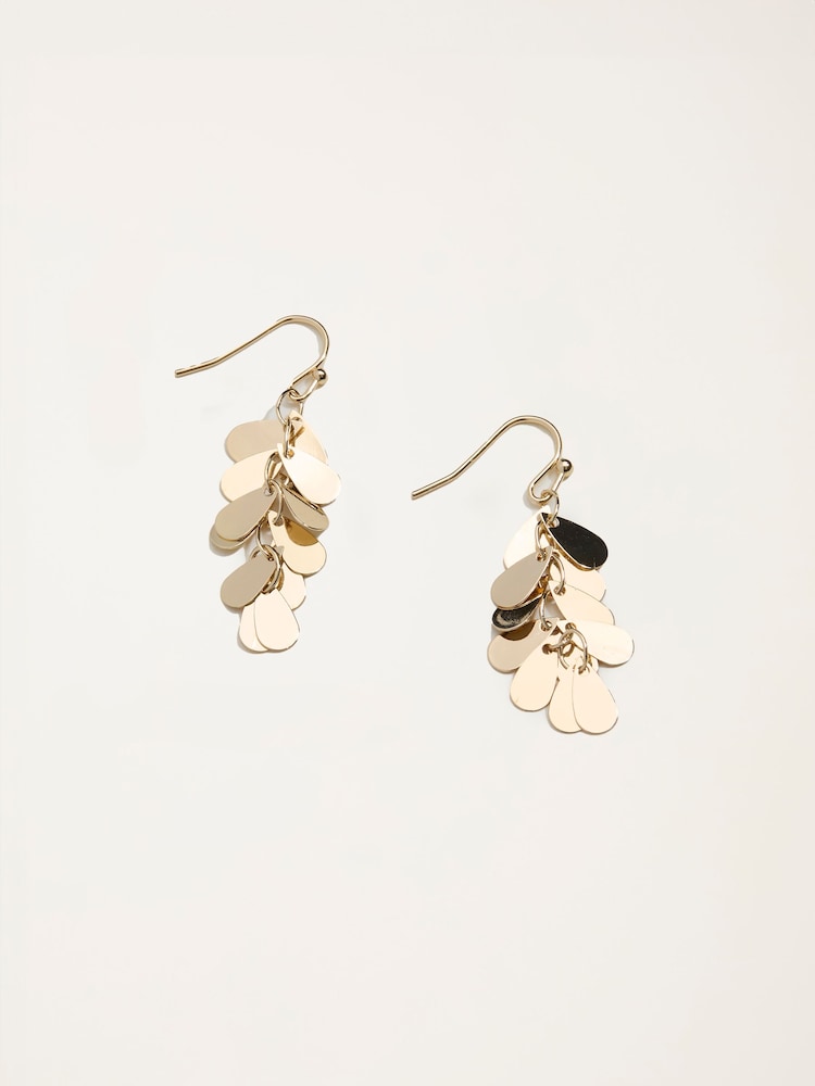 FatFace Gold Tone Multi Drop Earrings - Image 1 of 2