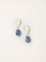 FatFace Blue Stone Drop Earrings - Image 1 of 2