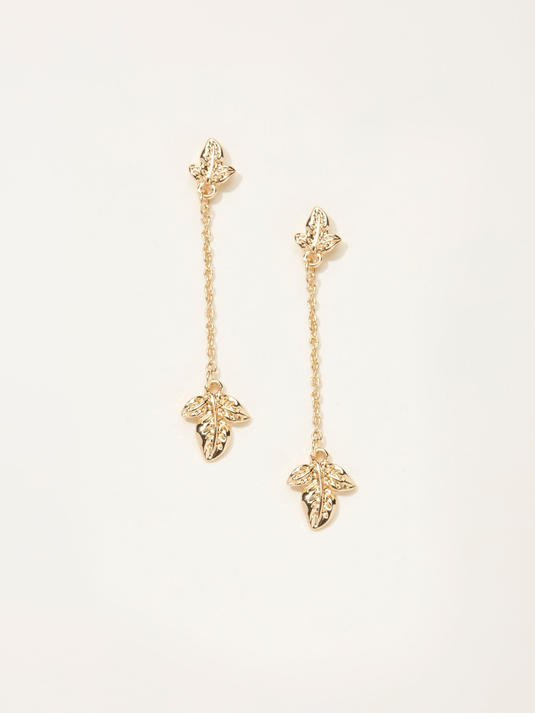 Fat Face Women - Earrings - Gold - Leaf Style