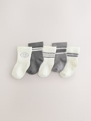 Grey Baby Socks 5 Pack (0mths-2yrs) - Image 1 of 3