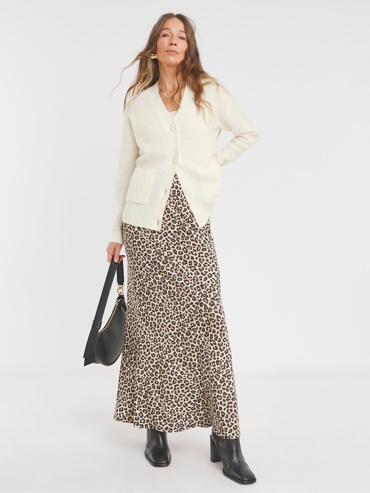 Bela - JD Williams Sponge Button Rib Cardigan - Slika 1 iz 4