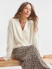 Bela - JD Williams Sponge Button Rib Cardigan - Slika 4 iz 4