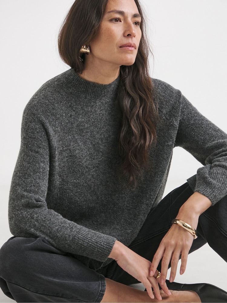 Anthology By JD Williams Grey Long Sleeve Jumper - Image 1 of 4